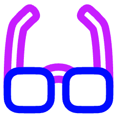 Glasses Icon from Plump Neon Set