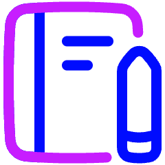Notebook Icon from Plump Neon Set