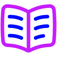 Open Book Icon from Plump Neon Set