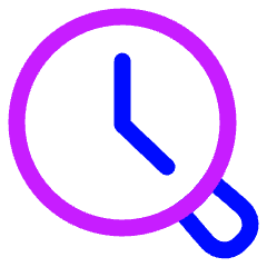 Search History Browser Icon from Plump Neon Set