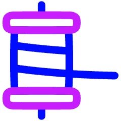 Thread Post Tweet Icon from Plump Neon Set