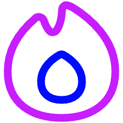 Trending Content Icon from Plump Neon Set