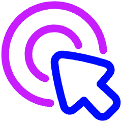 Arrow Cursor Click 2 Icon from Plump Neon Set