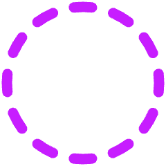 Select Circle Area 1 Icon from Plump Neon Set