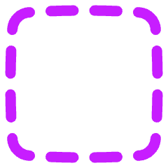 Select Square Area 1 Icon from Plump Neon Set