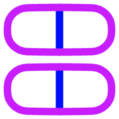 Dashboard Horizontal Pills Half Icon from Plump Neon Set