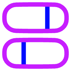 Dashboard Horizontal Pills Split 1 Icon from Plump Neon Set