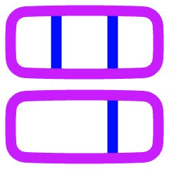 Dashboard Horizontal Rectangle 4 Icon from Plump Neon Set