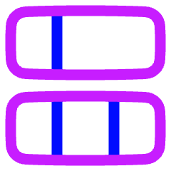 Dashboard Horizontal Rectangle 5 Icon from Plump Neon Set