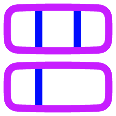 Dashboard Horizontal Rectangle 6 Icon from Plump Neon Set