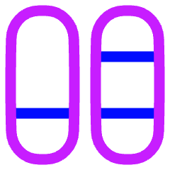 Dashboard Vertical Pills Split 4 Icon from Plump Neon Set