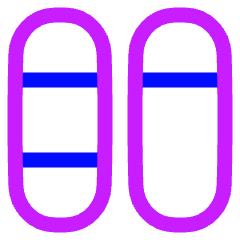 Dashboard Vertical Pills Split 6 Icon from Plump Neon Set