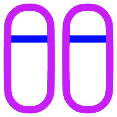 Dashboard Vertical Pills Split Top Icon from Plump Neon Set
