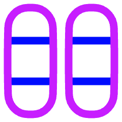 Dashboard Vertical Pills Thirds Icon from Plump Neon Set