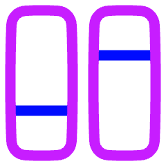 Dashboard Vertical Rectangle Split 1 Icon from Plump Neon Set