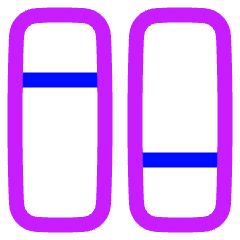 Dashboard Vertical Rectangle Split 2 Icon from Plump Neon Set