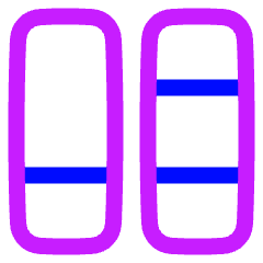 Dashboard Vertical Rectangle Split 4 Icon from Plump Neon Set