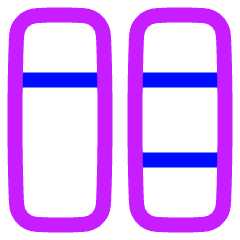 Dashboard Vertical Rectangle Split 5 Icon from Plump Neon Set
