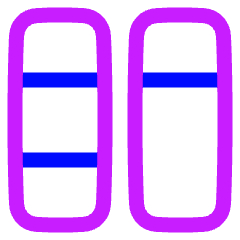 Dashboard Vertical Rectangle Split 6 Icon from Plump Neon Set