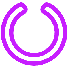 Circle Notch Icon from Plump Neon Set