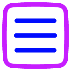 Grid Rules Icon from Plump Neon Set
