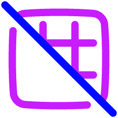 Hide Grid Icon from Plump Neon Set