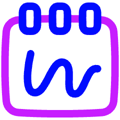 Notepad Sketchpad Icon from Plump Neon Set