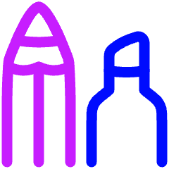 Pen Types Icon from Plump Neon Set