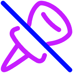 Pin 1 Disabled Icon from Plump Neon Set