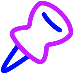 Pin 1 Icon from Plump Neon Set