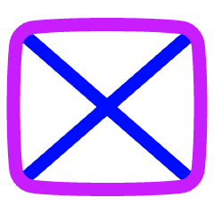 Rectangle Frame Icon from Plump Neon Set