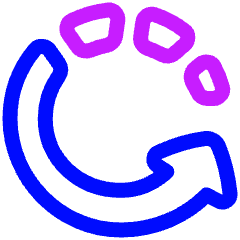 Rotate Left 2 Icon from Plump Neon Set