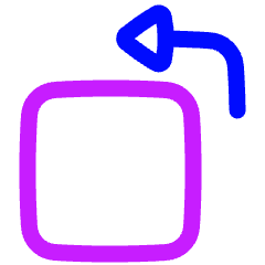 Rotate Object Icon from Plump Neon Set