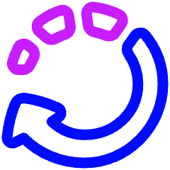 Rotate Right 2 Icon from Plump Neon Set