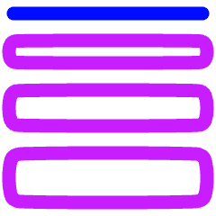 Vector Stroke Weight Icon from Plump Neon Set