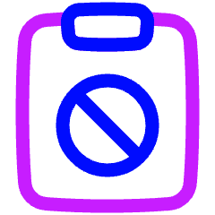 Clipboard Block Icon from Plump Neon Set