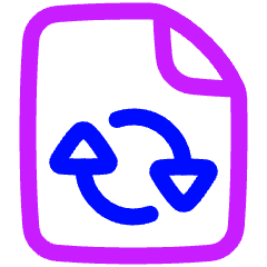 Convert PDF 2 Icon from Plump Neon Set