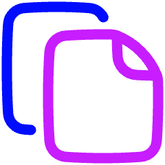 Copy Document Icon from Plump Neon Set