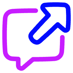 Cross Reference Icon from Plump Neon Set