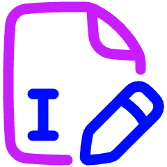 Edit PDF Icon from Plump Neon Set