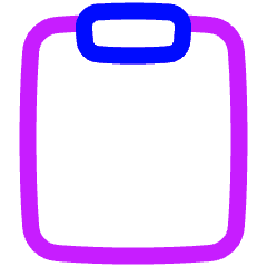 Empty Clipboard Icon from Plump Neon Set