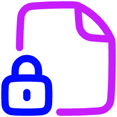 File Lock Icon from Plump Neon Set
