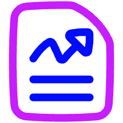 File Report Icon from Plump Neon Set