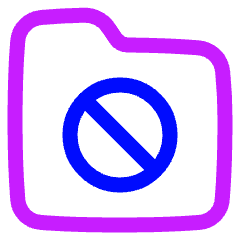 Folder Block Icon from Plump Neon Set
