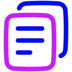 Multiple File 2 Icon from Plump Neon Set