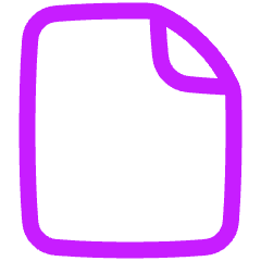 New File Icon from Plump Neon Set