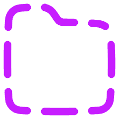 New Folder Dash Icon from Plump Neon Set