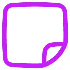 New Sticky Note Icon from Plump Neon Set