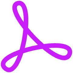 Pdf Reader Application Icon from Plump Neon Set