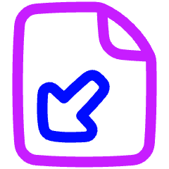 Request Files Icon from Plump Neon Set